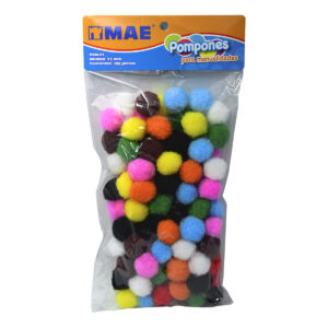 Pom Pom Mae Surtido 25 Mm C/100