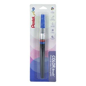 Pincel Pentel Arts Color Brush Recargable Tinta Azul Bl.