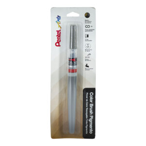 Pincel Pentel Arts Color Brush Pigmentado Tinta Gris