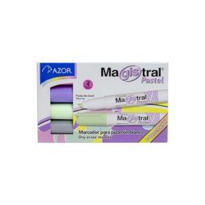 Marcador Para Pizarron Magistral Didactico 8354 C/4 Pastel