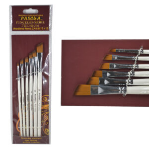 Pincel Pascua Premium - Set 6 Pinceles Angular