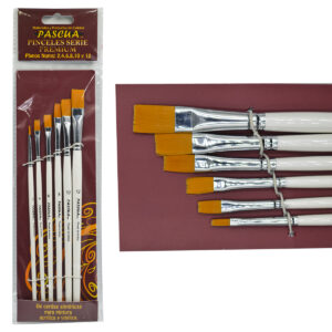 Pincel Pascua Premium - Set 6 Pinceles Plano