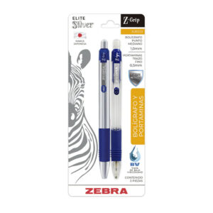 Bolígrafo Zebra Z-Grip Juego Elite Silver B/Pm Az