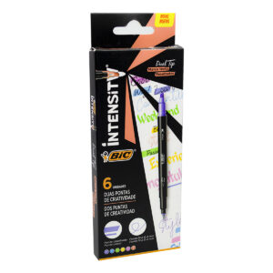 Marcatextos Bic Intensity 2 Puntas C/6 Surt