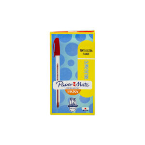 Bolígrafo Paper Mate Kilometrico 100 Med Bas Rojo C/12