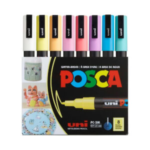 Marcador De Agua Uni Posca Pc5M C/8 Col Pastel