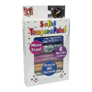 Pintura Tempera Solida Metalica C/6