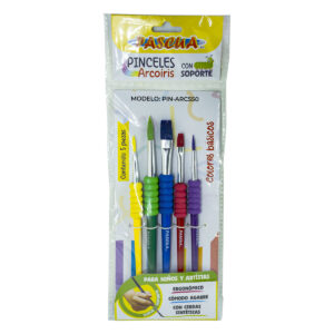 Pincel Pascua Arcoiris C/5 Col Basicos