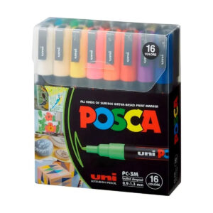 Marcador De Agua Uni Posca Pc3M C/16 Col