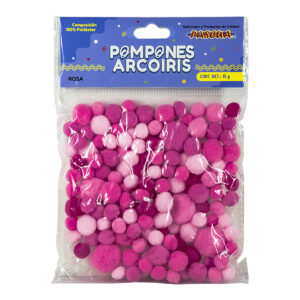 Pompones Pascua Arcoiris Surtido Rosa 15 G