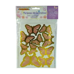 Mariposa Pascua Decorativa 3D De Carton Coral