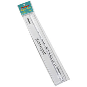 Regla De Plastico Pascua Con Lupa 30 Cms