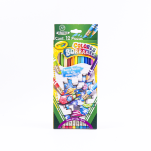 Lápices De Colores Crayola Borrables Con 12 Redondos (Modelo 68-4412)