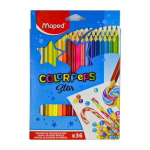 Lápices De Colores Maped Color Peps Con 36 Triangular