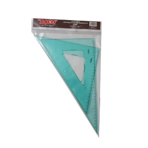 Escuadras Baco Semiprofesional 32 Cm 45° / 60° Con Graduación Con Bisel