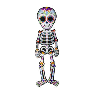 Calaca Divertida Para Armar - Día De Muertos