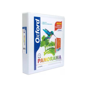 Carpeta Oxford Panorama 1/2 Pulg Herraje Redondo Blanco