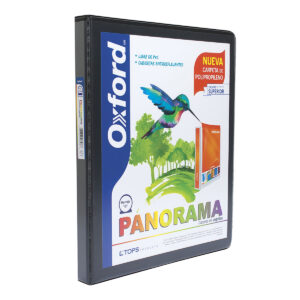 Carpeta Oxford Panorama 1/2 Pulg Herraje Redondo Negra