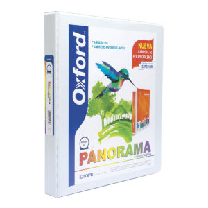Carpeta Oxford Panorama 1 Pulg Herraje Redondo Blanco