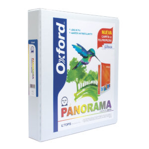 Carpeta Oxford Panorama 1 1/2 Pulg Herraje Redondo Blanco