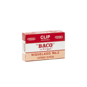 Clip Baco Niquelado # 2 Con 100