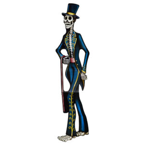 Adorno Catrin Elegante Para Armar - Día De Muertos